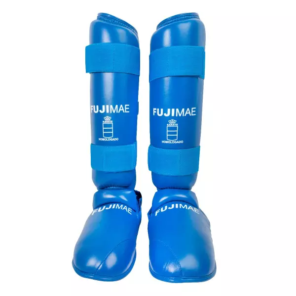 Espinilleras Advantage con Empeine Desmontables. RFEK. Azul. XL