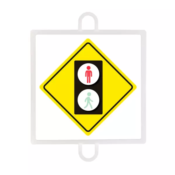 PANEL DE SEÑALIZACIÓN TRÁFICO DE ADVERTENCIA Nº 5 (PEATONES ROJO)
