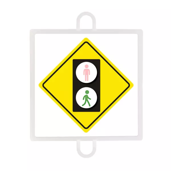 PANEL DE SEÑALIZACIÓN TRÁFICO DE ADVERTENCIA Nº 4 (PEATONES VERDE)