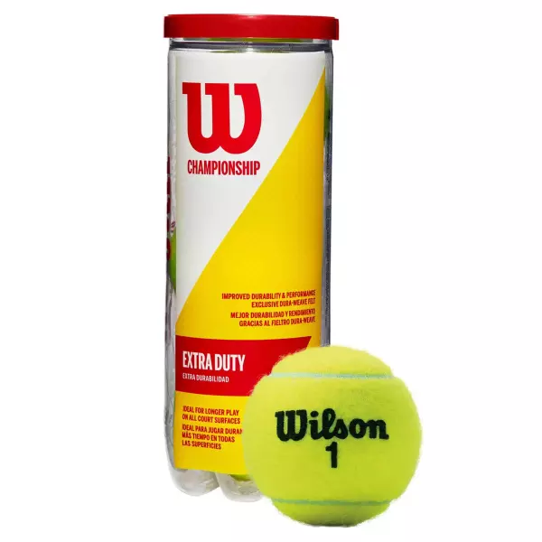 BOTE 3 PELOTAS TENIS WILSON "CHAMPIONSHIP XD"