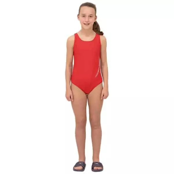 BAÑADOR SQUBA TRAINING NIÑA - ROJO, 10 AÑOS