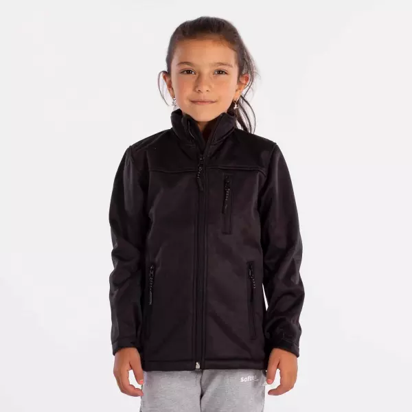 SOFTSHELL JACKET SOFTEE REGIS NIÑA - NEGRO, 12 AÑOS