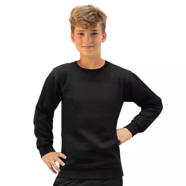 SUDADERA SOFTEE OWEN INFANTIL - 14 AÑOS, NEGRO