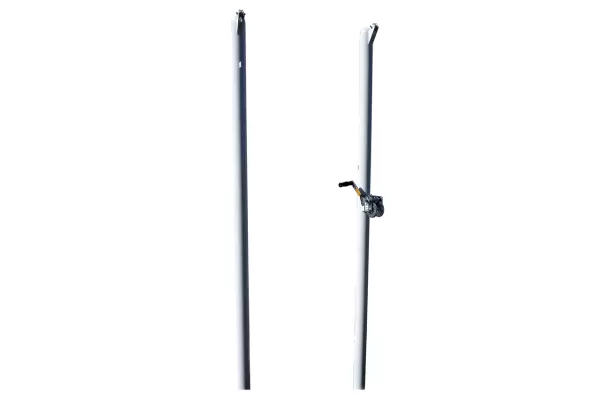 Postes de Voleibol metálicos, Ø80 mm, para anclar (tensor con cabrestante)