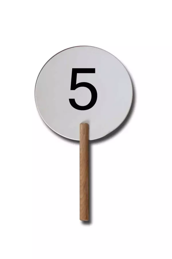 Juego de tablillas para arbitraje de voleibol numeración 1 al 18