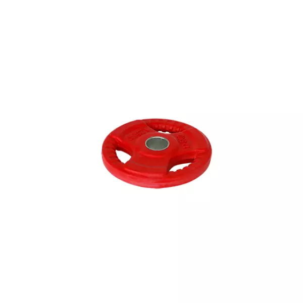 DISCO CAUCHO CON AGARRE - 15 KG, ROJO/negro
