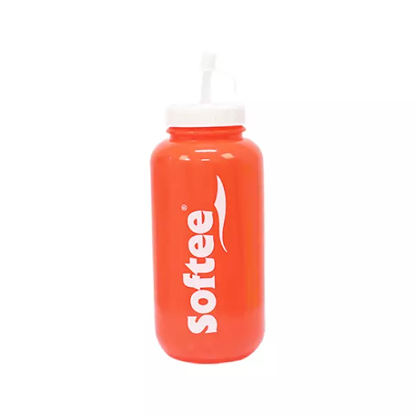 BOTELLA SOFTEE 1000ML CON PAJITA EXTRAIBLE - ROJO, 1000 ML