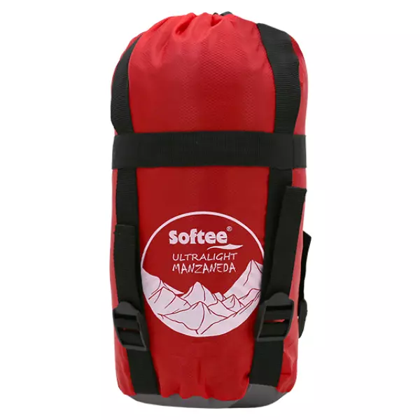 SACO DE DORMIR ULTRALIGHT SOFTEE 'MANZANEDA' - 215x75CM, ROJO