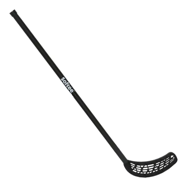 STICK HOCKEY/FLOORBALL MANGO REDONDO - 85CM, NEGRO