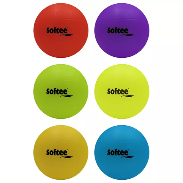 PELOTA POLIVALENTE RUGOSA SOFT - ROJO, 140 MM