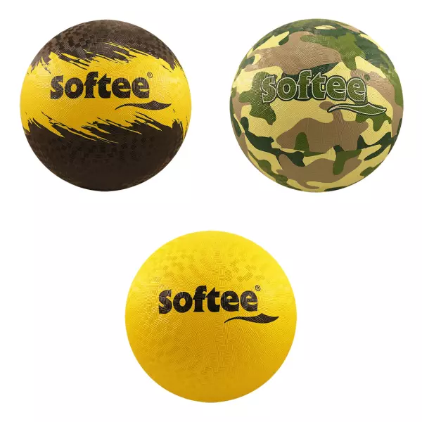 PELOTA CAUCHO SOFTEE - 240 MM, AMARILLO