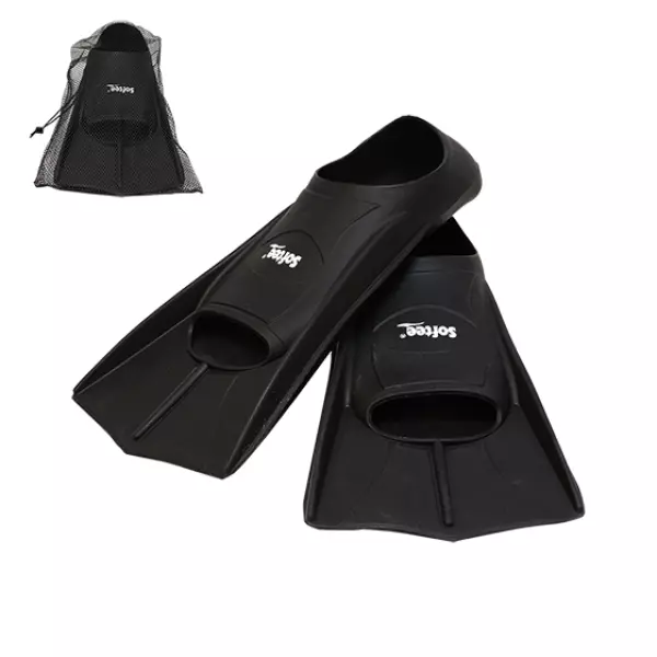 PAR DE ALETAS CORTAS DE PISCINA FAST - NEGRO, 30-32