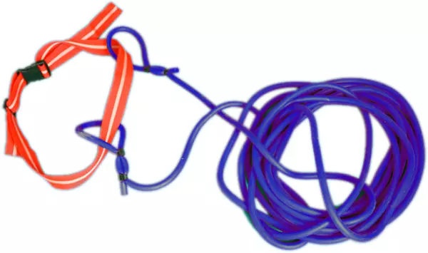 CINTURON DE RESISTENCIA NATACION NEW - 10MTS, DENSIDAD MEDIA (ROJO)