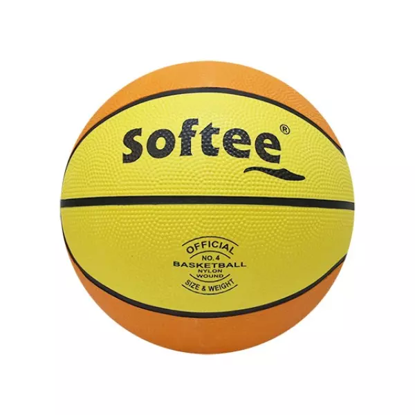 BALON BALONCESTO SOFTEE 'NYLON' - 6, AMARILLO/NARANJA