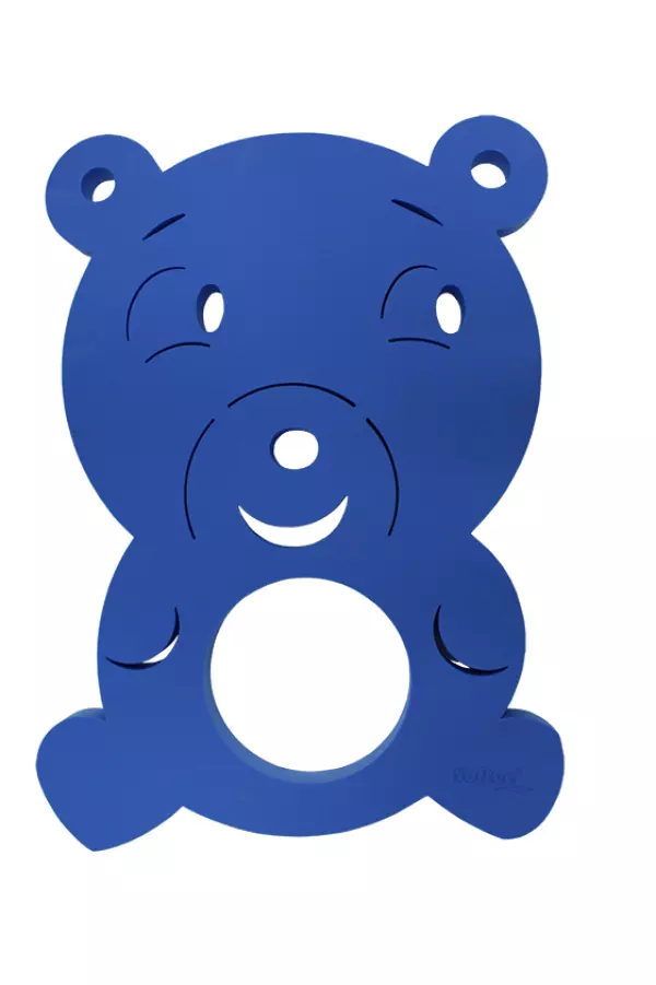 TAPIZ CON FORMA DE OSITO 4 cm- AZUL,