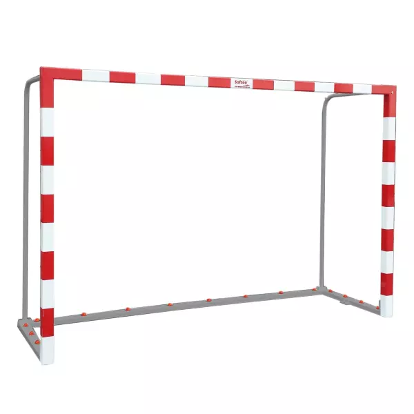 JUEGO PORTERÍAS F.SALA/BALONMANO ALUMINIO TRASLADABLES 80X80MM CON BASE 80X40MM TOP