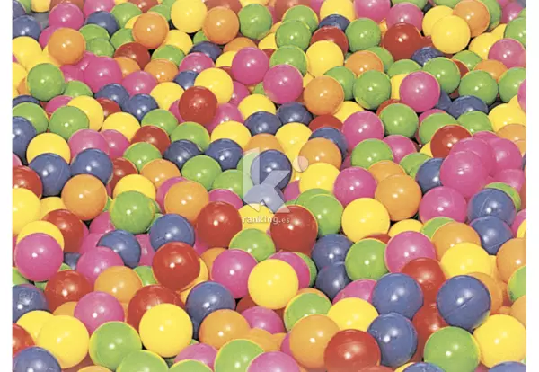 Pelotas económicas para piscina sensorial. Saco 100 uds.