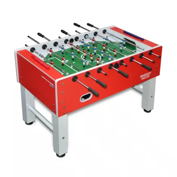 Futbolín Profesional “Hércules” Red – Jugadores Clásicos de Metal – 136x76x92 cm – Apto Bares y Pub’s (Sin Monedero)