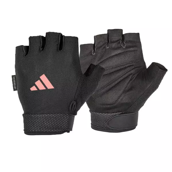 ADIDAS Guantes de Entrenamiento Essential Ajustables ROSA FITNESS HALTEROFILIA