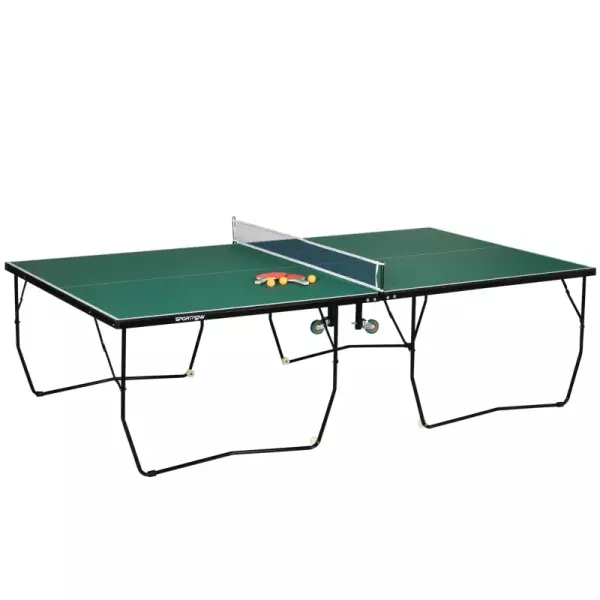 Mesa de Ping Pong Plegable para Interiores Mesa de Tenis Profesional Tamaño Estándar 274x152,PREGUNTAR STOCK5x76 cm Verde
