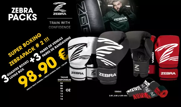 PACK BOXING / MMA Nº2 tres pares de guantes y vendas