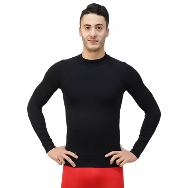 CAMISETA TÉRMICA SOFTEE BUBBLE INFANTIL - NEGRO, 8/10