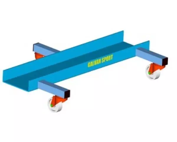Carro transporte de obstaculos atletismo