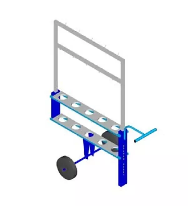 Carro porta martillos ATLETISMO