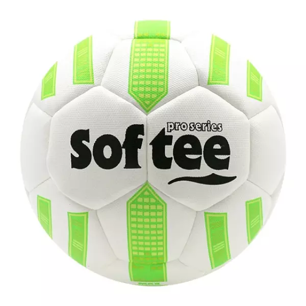BALON FUTBOL HIBRIDO SOFTEE MAX - BLANCO/VERDE FLUOR, FUTBOL11