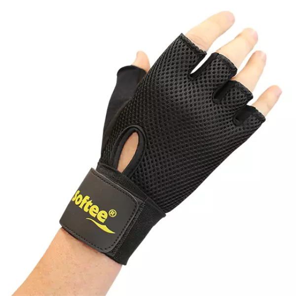 PAR DE GUANTES FITNESS SOFTEE KX3 - XXL, NEGRO