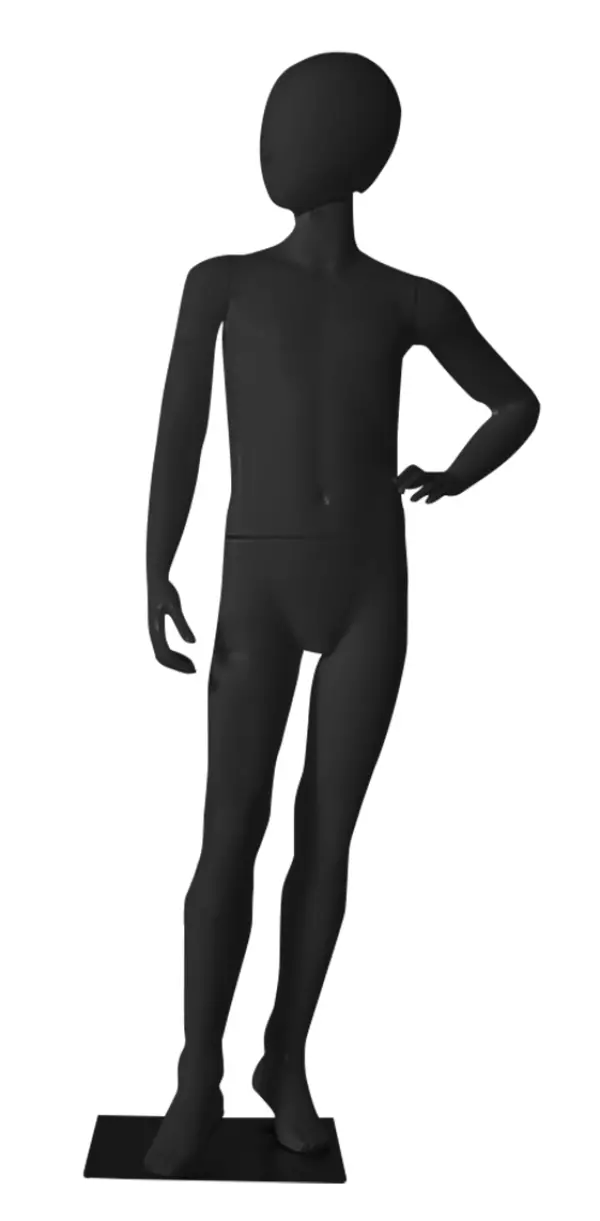 MANIQUI INFANTIL CUERPO ENTERO POSE - NEGRO