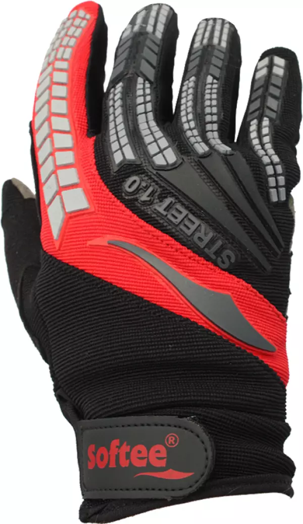 PAR DE GUANTES CICLISMO SOFTEE COMPLET - M, ROJO