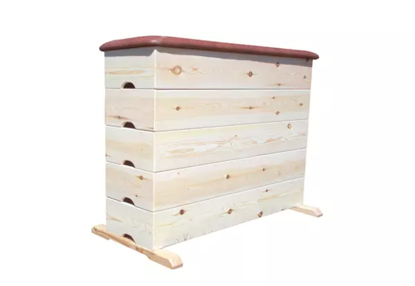 PLINTON ALEMÁN SENIOR RECTO, 5 SEGMENTOS. 140X40X105 CM. TAPIZADO SINTÉTICO.