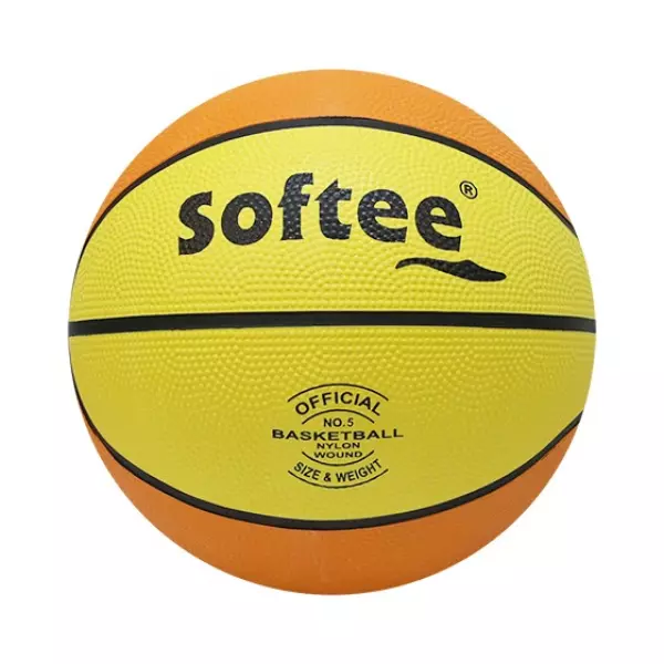 BALON BALONCESTO SOFTEE 'NYLON' - AMARILLO/NARANJA, 5