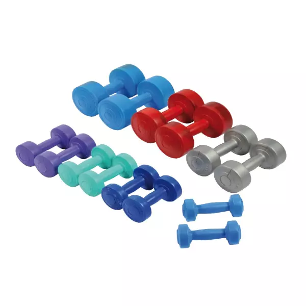 Mancuernas de cemento/PVC. 2x1.5 kg