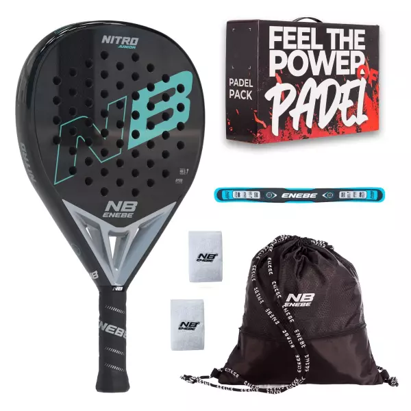 PACK ENEBE NITRO GREEN JUNIOR PADEL