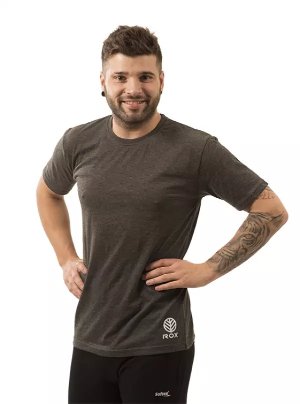 CAMISETA ROX R-TIPICO CUELLO REDONDO INFANTIL - 12 AÑOS, GRIS