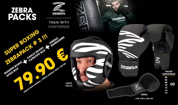PACK BOXING / MMA Nº3 guantes,casco,vendas