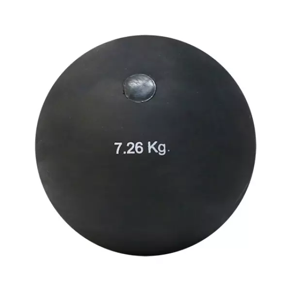 PESO LANZAMIENTO DE CAUCHO  SOFTEE - NEGRO, 7.25 KG