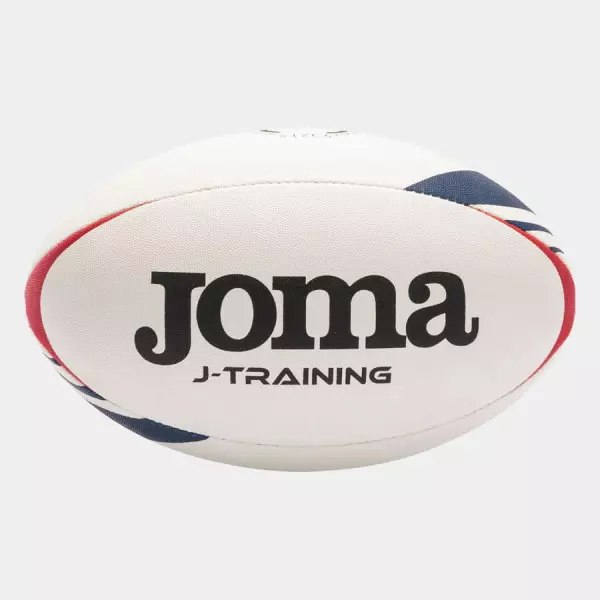 Balón rugby J-Training blanco rojo TALLA 5
