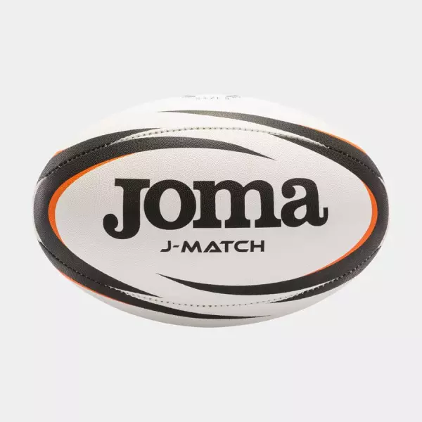 Balón rugby J-Match blanco negro TALLA 5