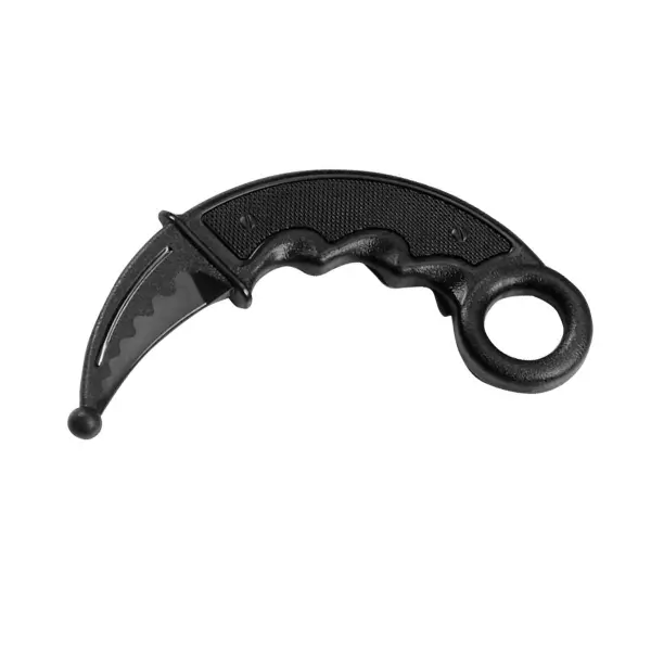 Cuchillo Entrenamiento. Goma termoplástica (TPR). Karambit. 17 cm