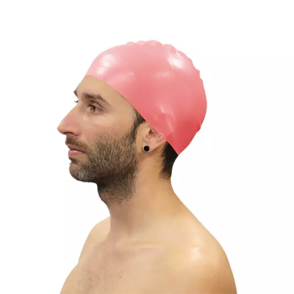 GORRO NATACION SILICONA SOFTEE - SENIOR, CORAL