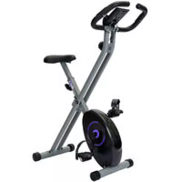 Bicicleta Estática Plegable Keboo Serie 300 Magnética con Pulsómetro de Manillar, 8 Niveles, Asiento Ajustable y Pantalla LCD