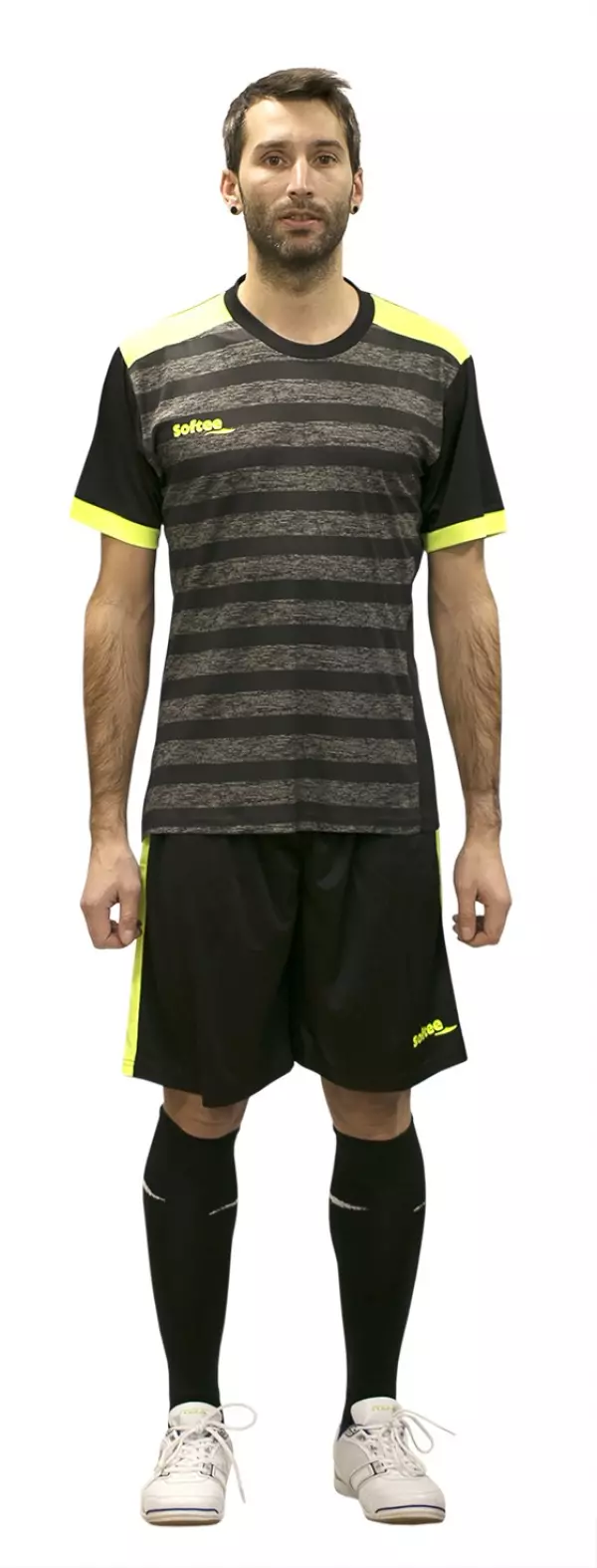 SET SOFTEE LEADER ADULTO - GRIS/NEGRO, XL