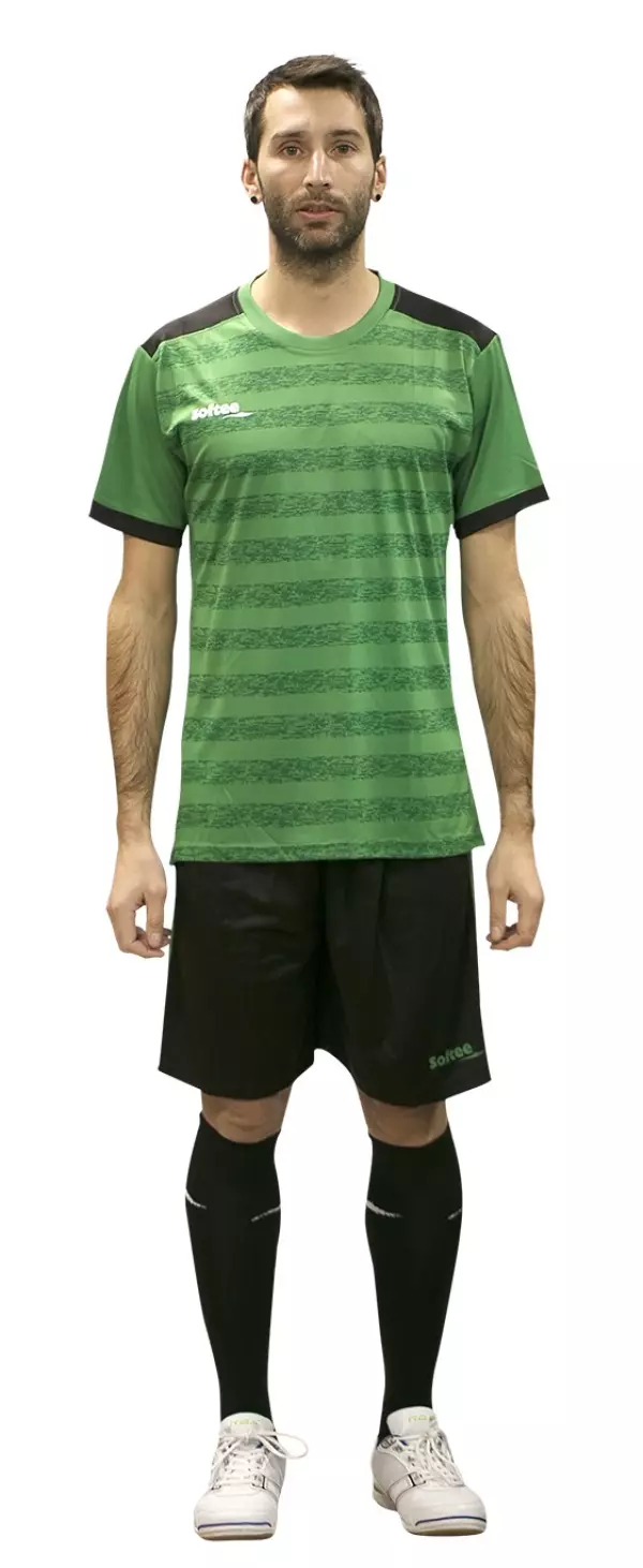 SET SOFTEE LEADER ADULTO - VERDE/NEGRO, M FUTBOL