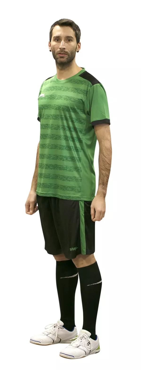 SET SOFTEE LEADER ADULTO - VERDE/NEGRO, L FUTBOL