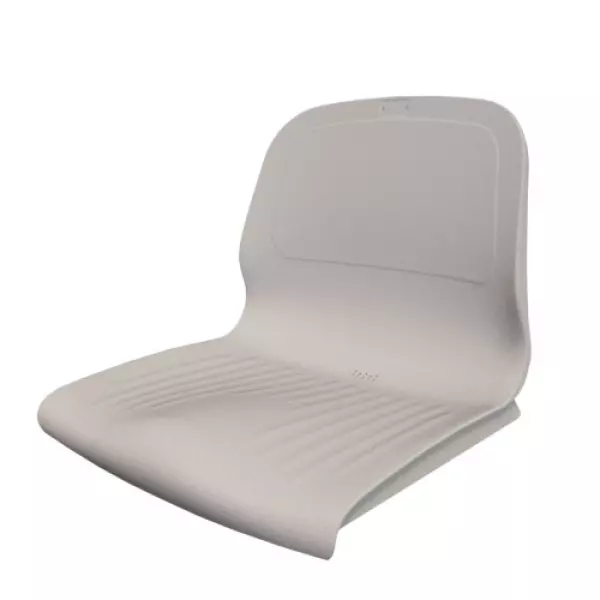 ASIENTO PVC CON RESPALDO SPARK CR M4 BLANCO,GRADA