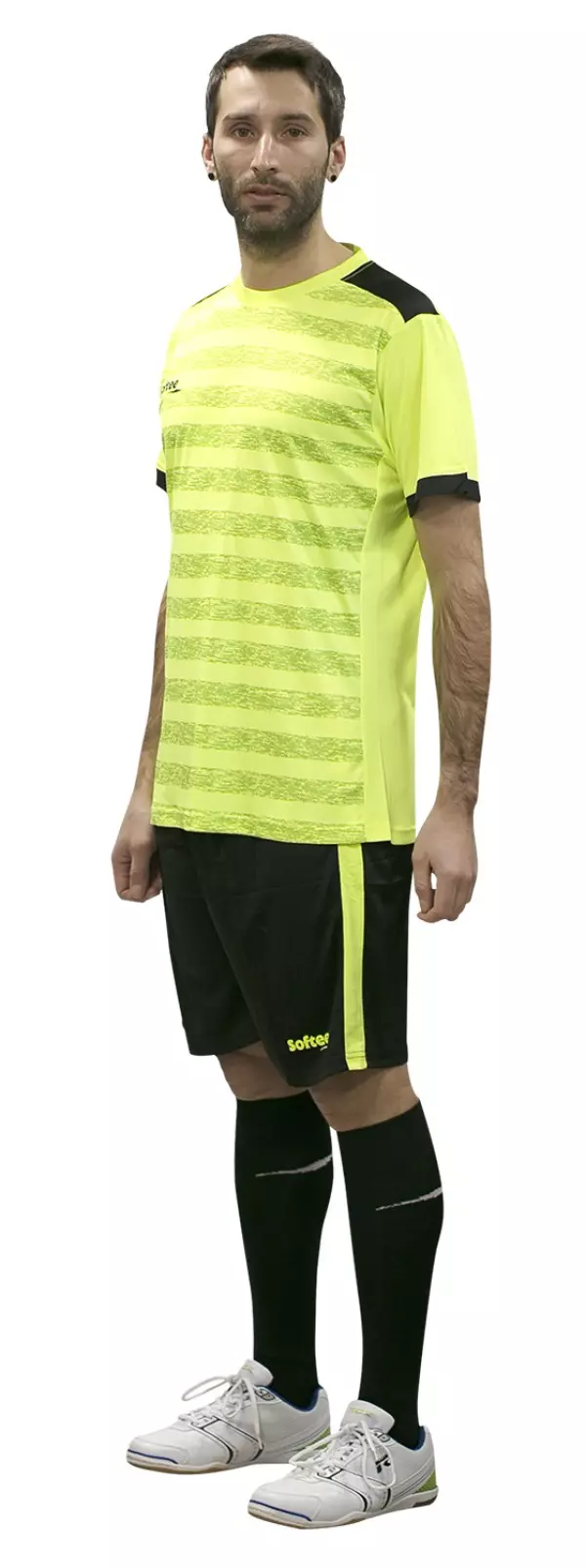 SET SOFTEE LEADER ADULTO - L, AMARILLO FLUOR/NEGRO