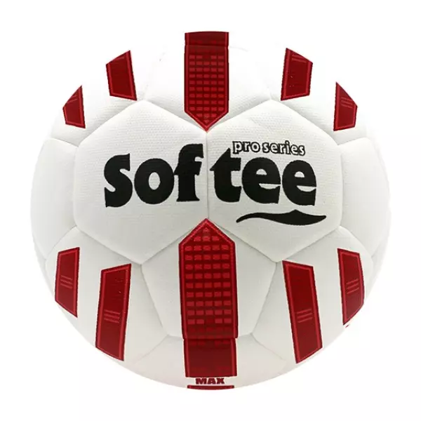BALON FUTBOL HIBRIDO SOFTEE MAX - BLANCO/CORAL FLUOR, FUTBOL11